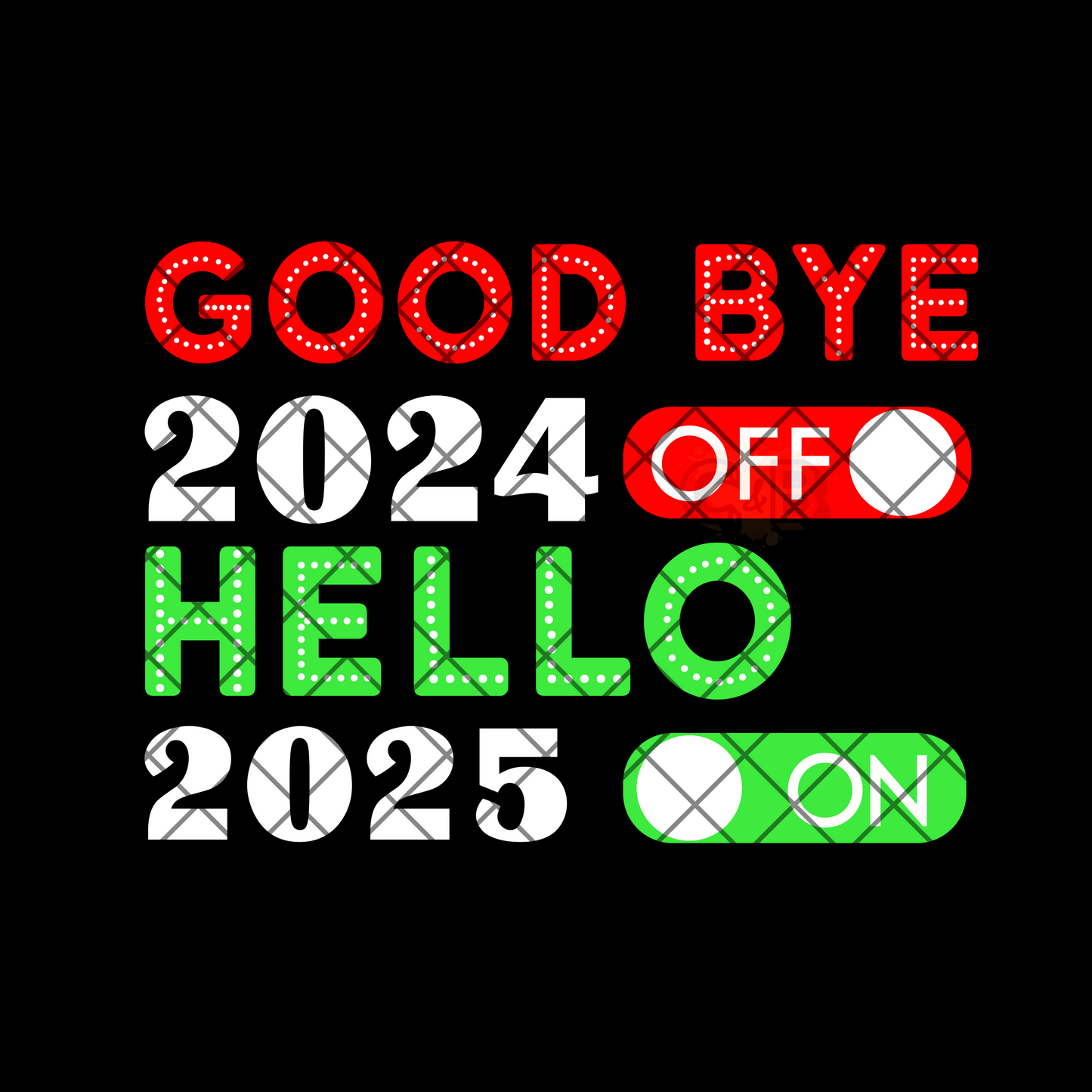 Goodbye 2024 film t shirt transfer