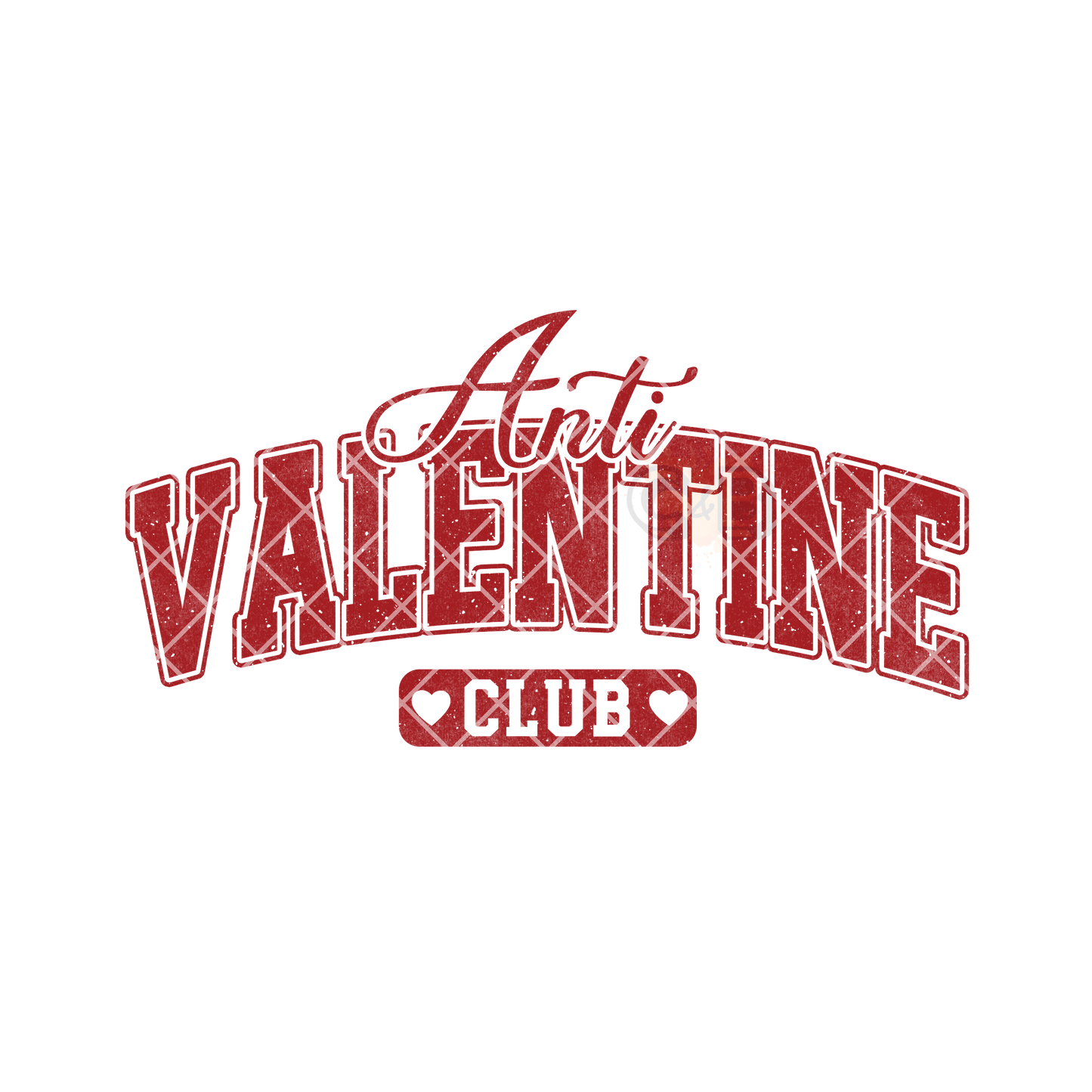 Glitter font anti valentine club T-Shirt