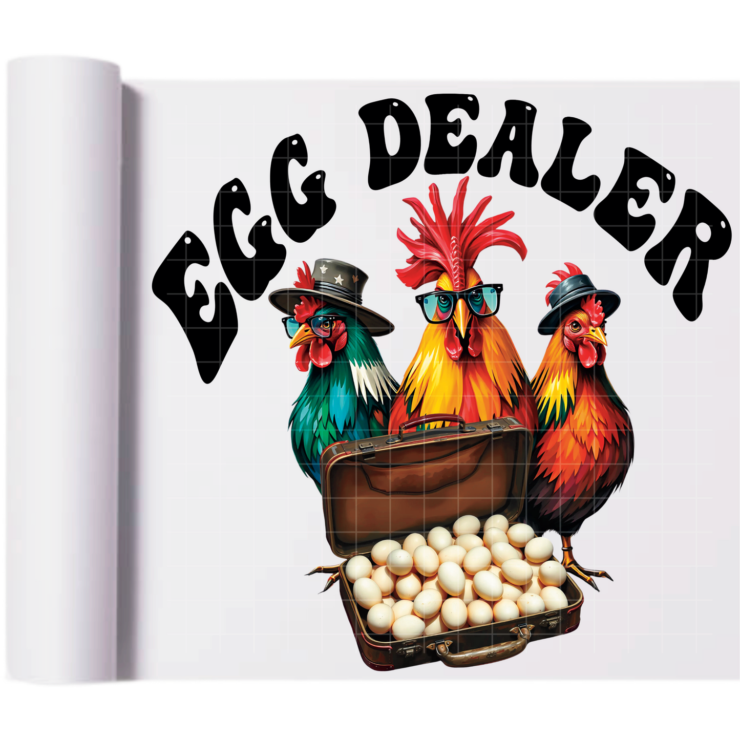 Egg Collector- Direct Print Film Transfer for T-Shirts, Cotton, Polyester & Blends - High-Quality Print