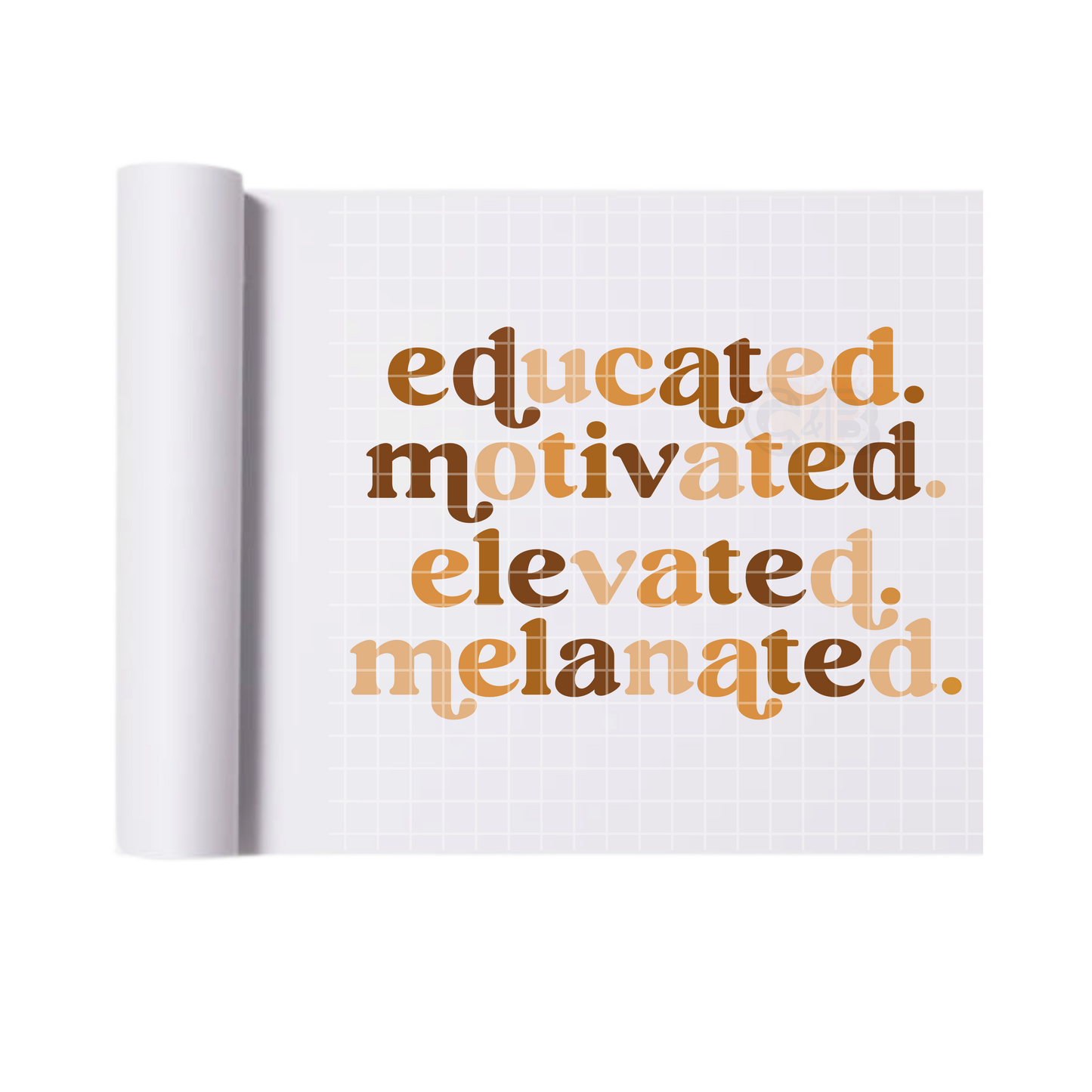 Educated and melanated DTF transfers for T-shirts