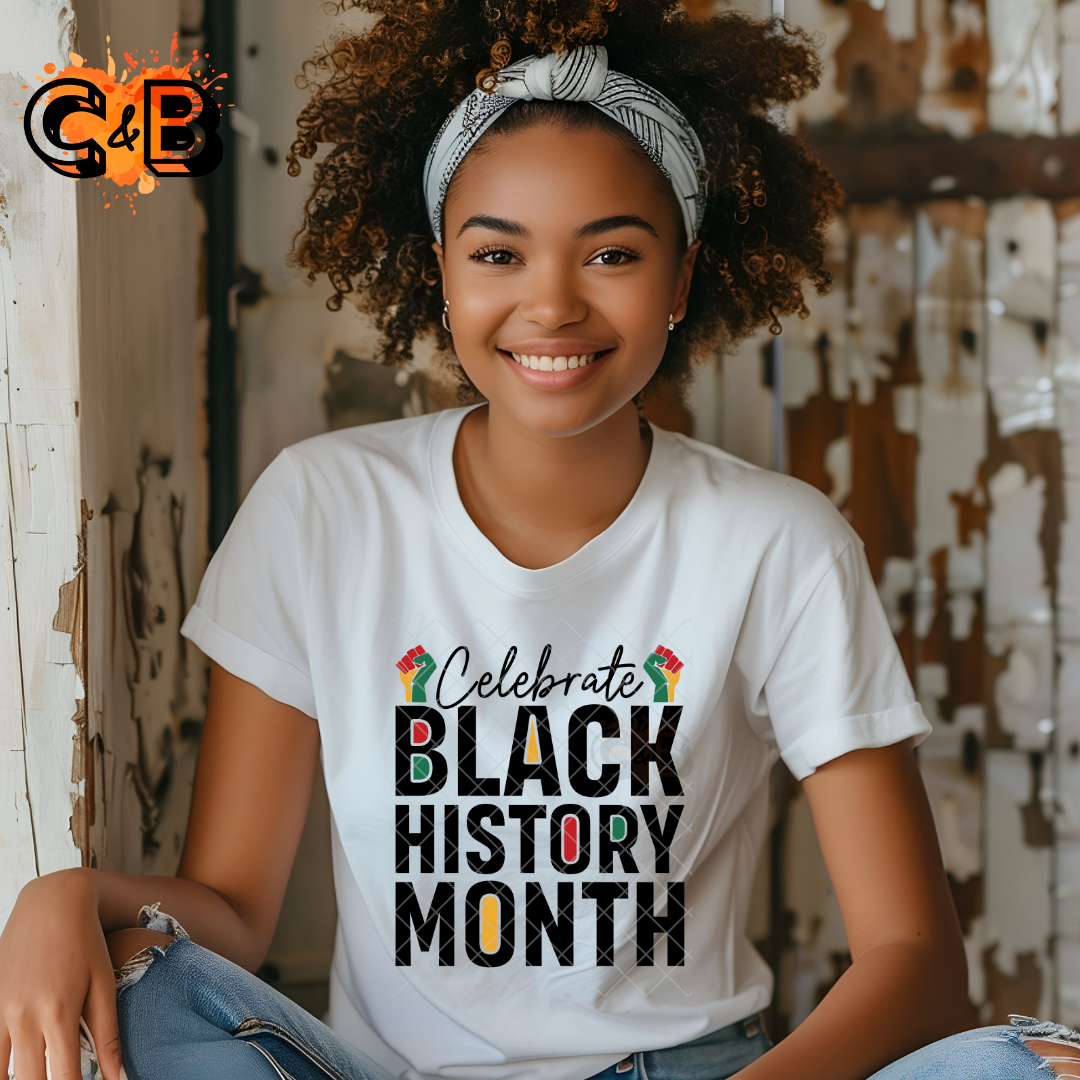 Celebrate black history fists T-Shirt