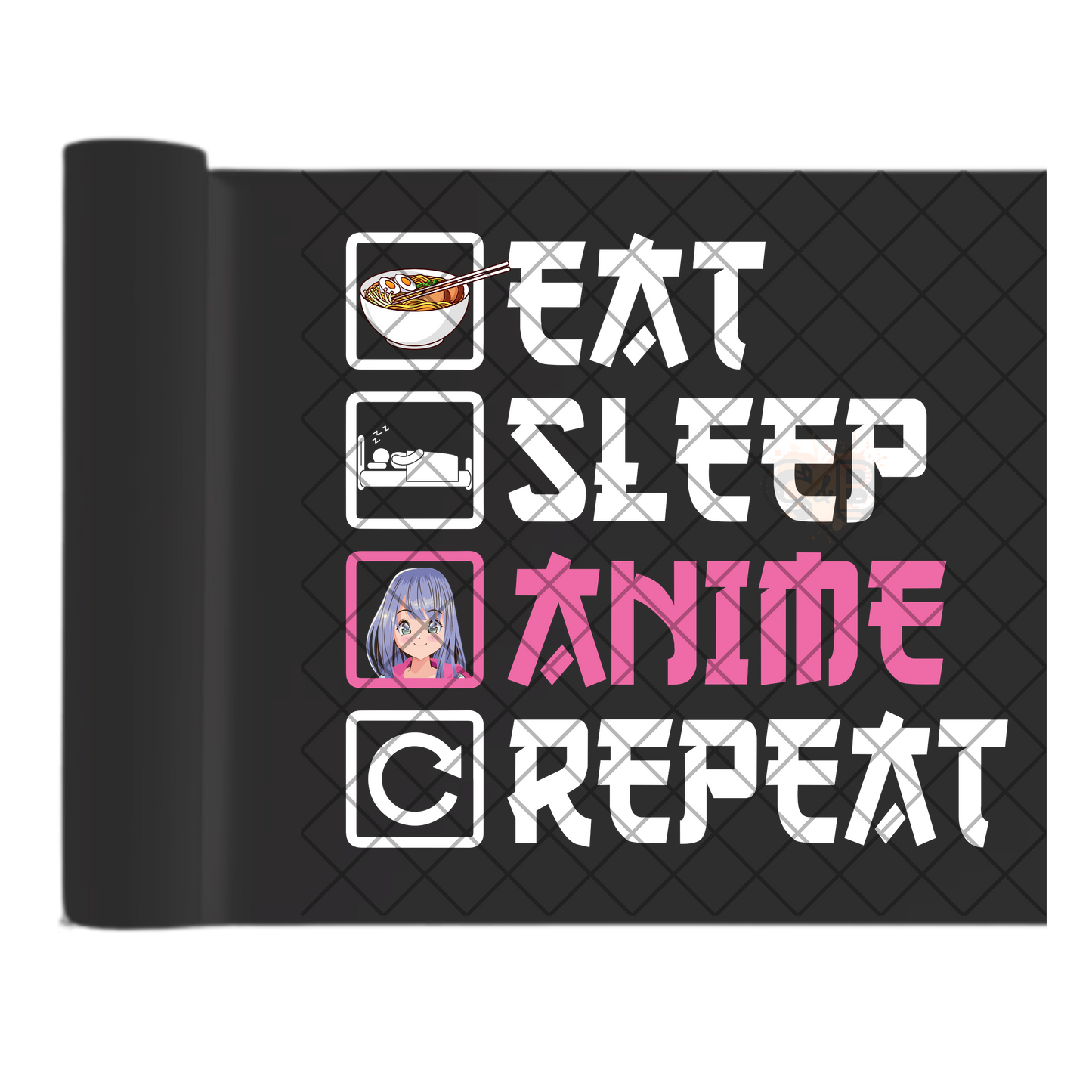 Eat sleep anime DTF transfer-high quality transfer for printing