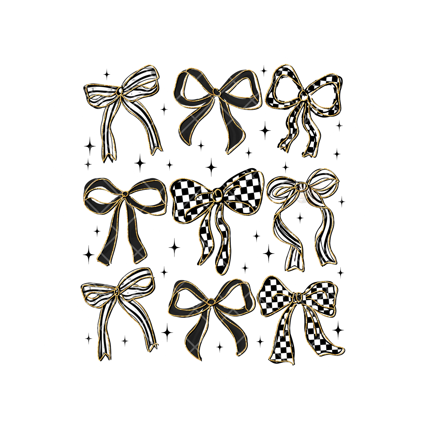 Checkered Ribbon Collection PNG