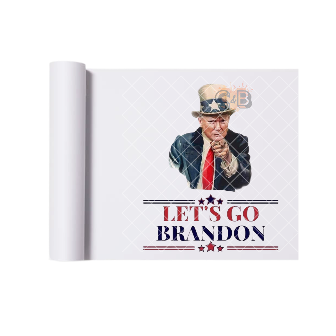 Let's Go Brandon Trump DTF Transfer