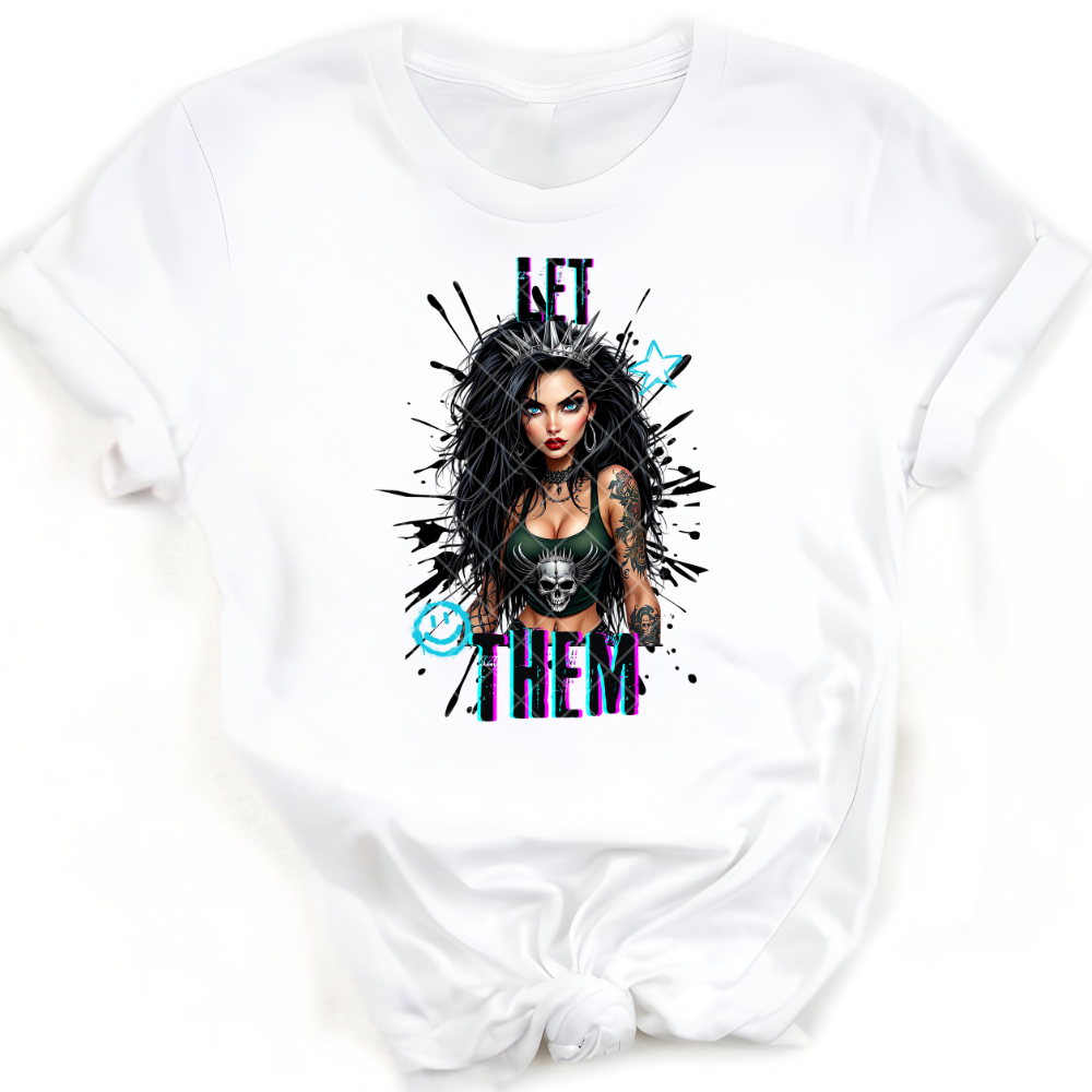 Let Them Rocker Babe PNG