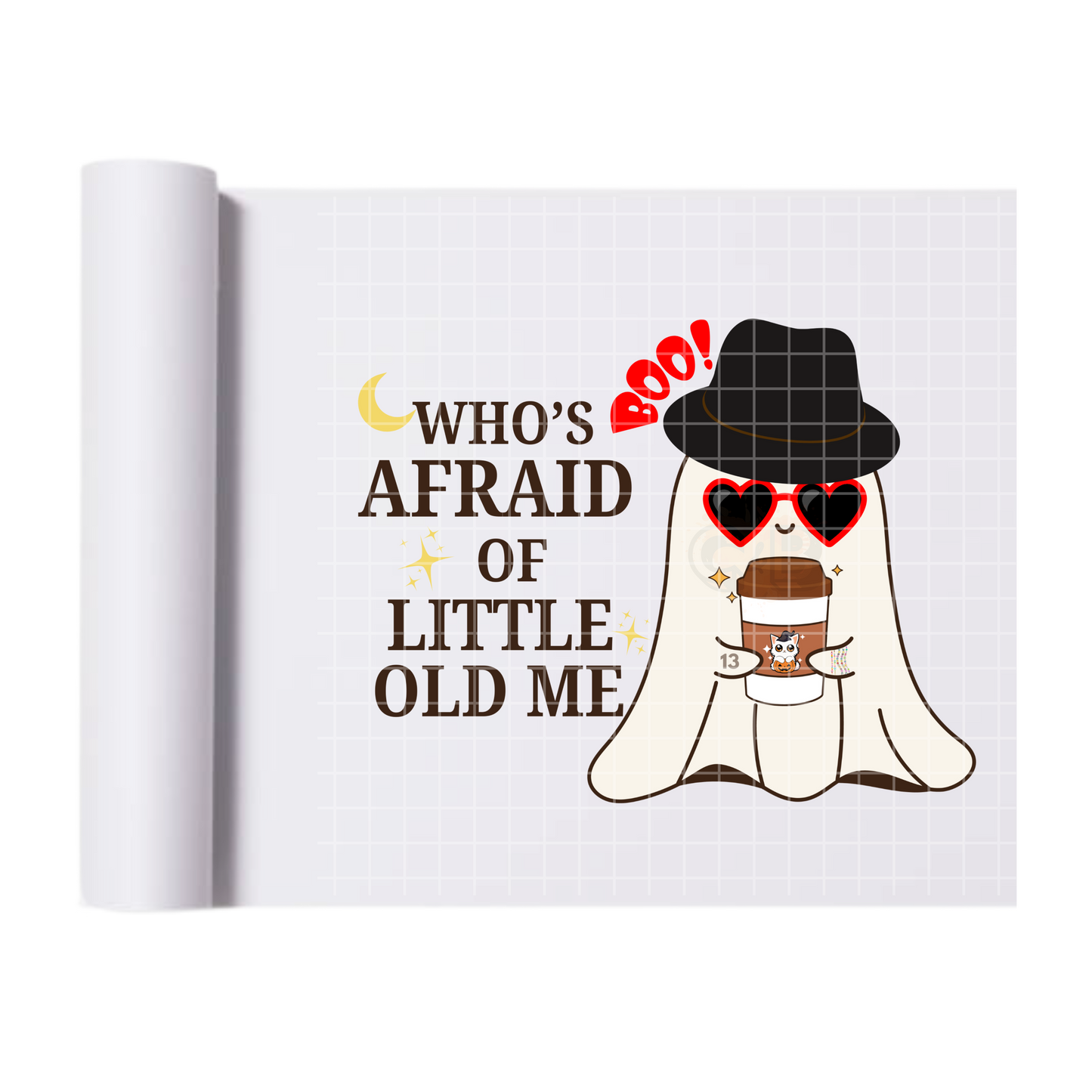 Little Old Me Ghost DTF Transfer