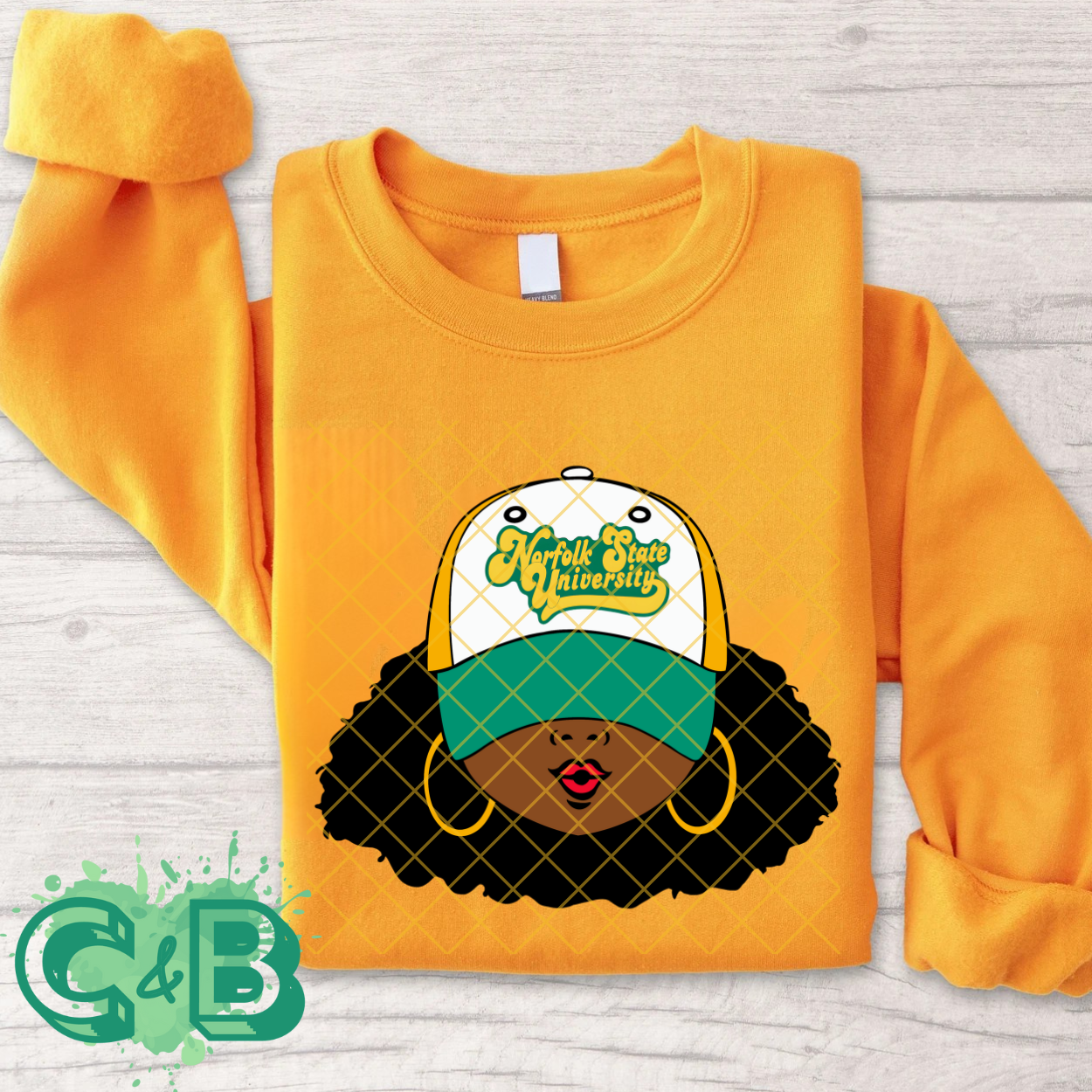 College Girl With Hat Customized T-Shirt