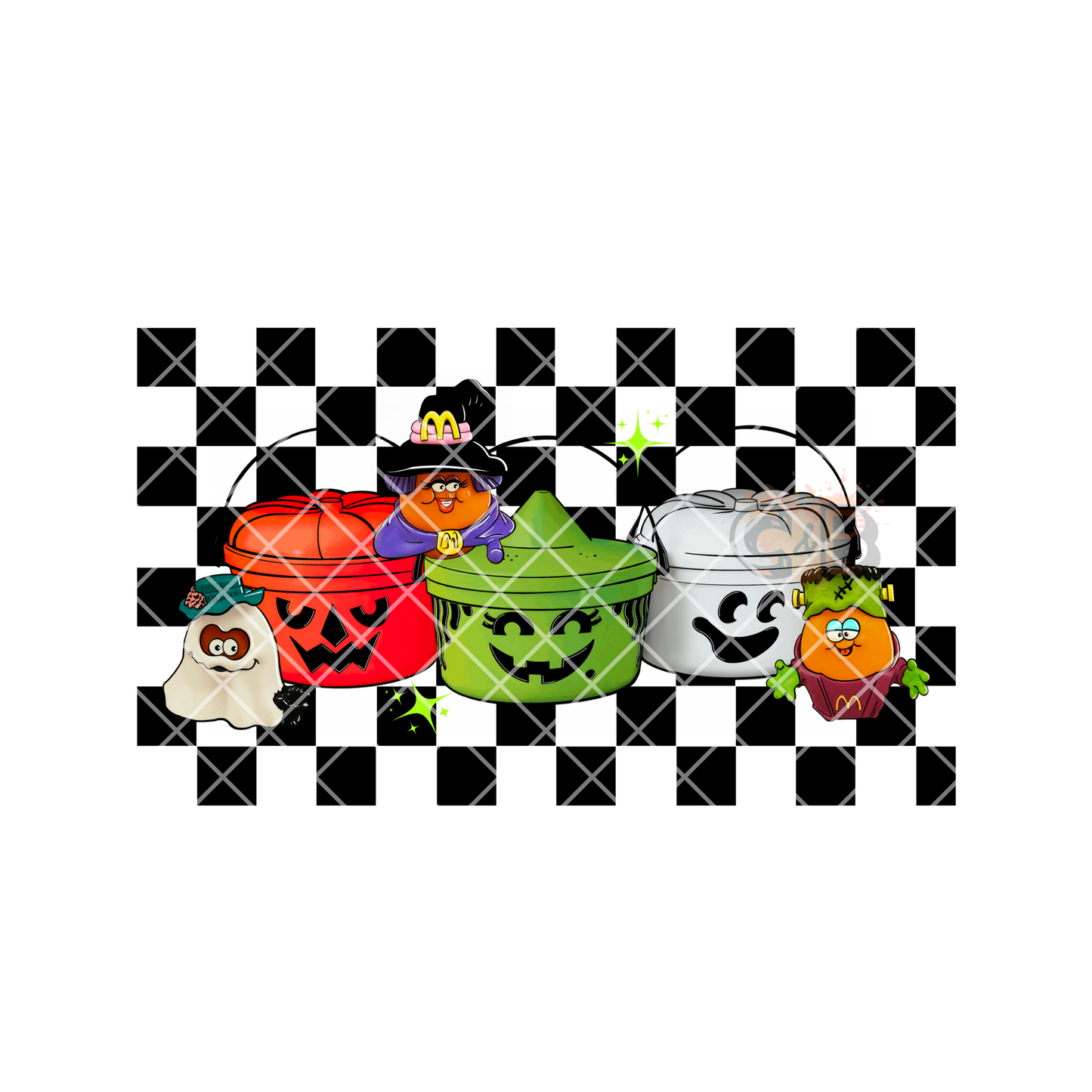 Nostalgic Halloween Buckets & Toys DTF Transfer