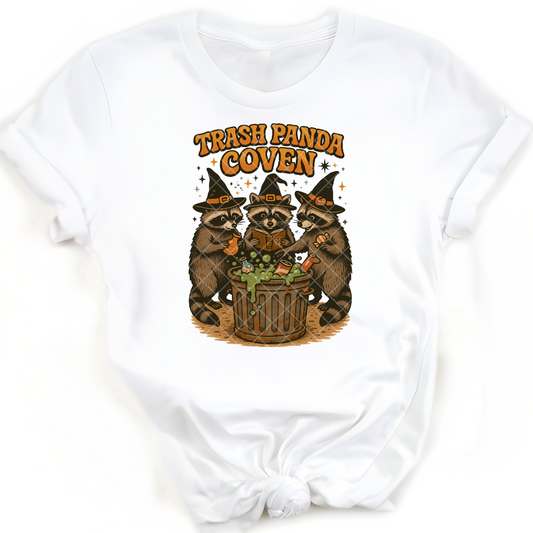 Trash Panda Coven Halloween - Premium Graphic T-Shirt for Casual Wear