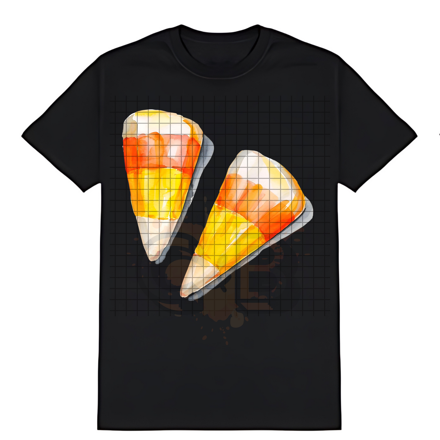 Candy Corn Watercolor T-Shirt