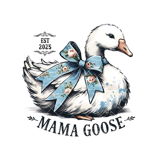 Mama Goose Blue Ribbon PNG