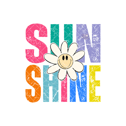 Sunshine Smiley Daisy PNG