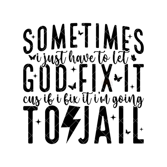 God Fix It PNG