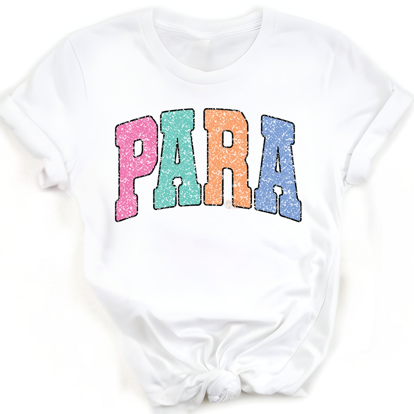 Para Teacher Distress - Premium Graphic T-Shirt for Casual Wear