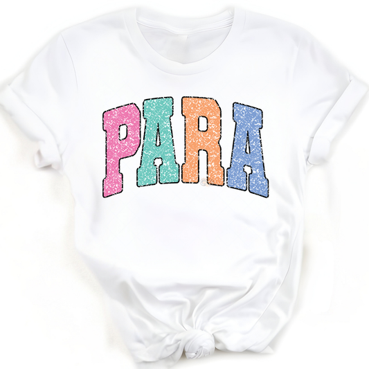 Para Teacher Distress - Premium Graphic T-Shirt for Casual Wear