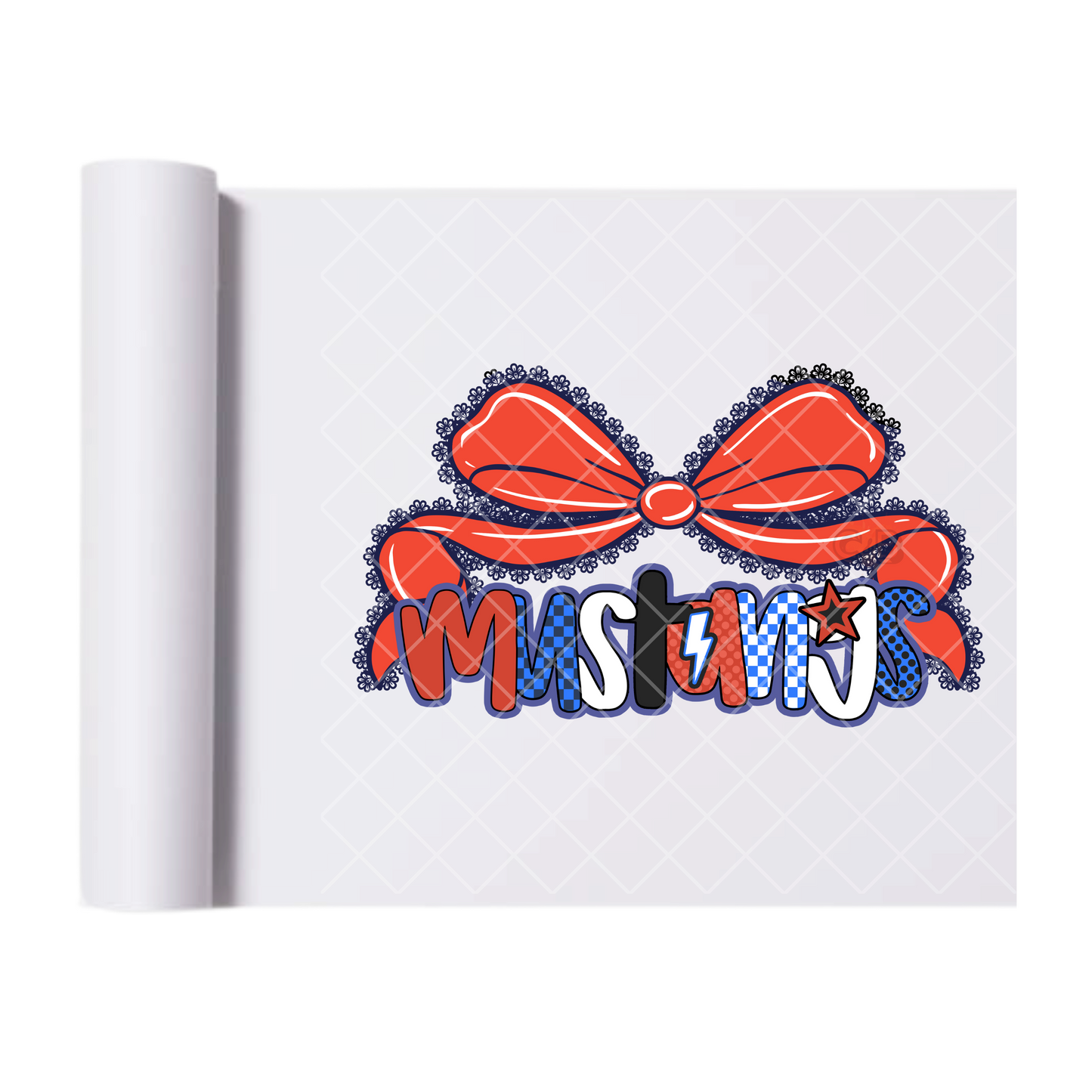 Mustangs Bow - Direct Print Film Transfer for T-Shirts, Cotton, Polyester & Blends - High-Quality Print