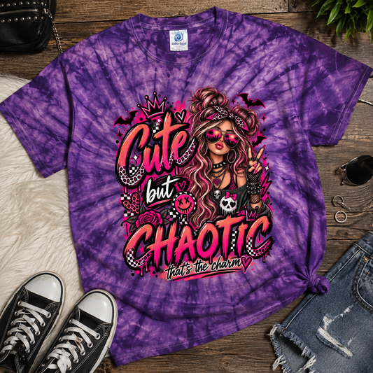 Cute but Chaotic Girl - Premium Graphic T-Shirt for Casual Wear