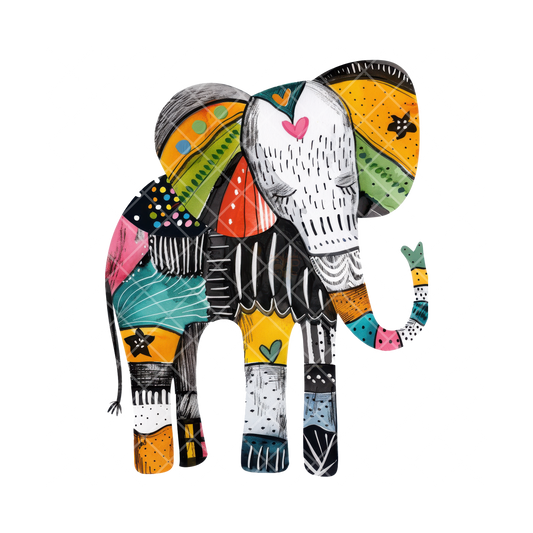 Elephant Art Painting PNG