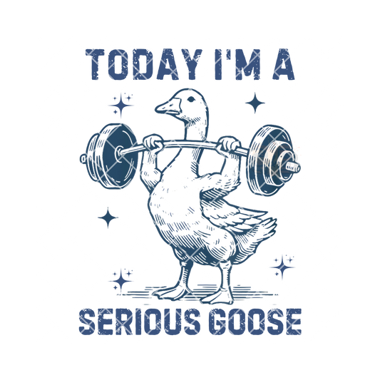 Serious goose PNG