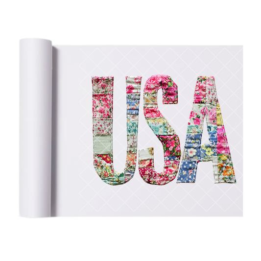 USA Quilt - Direct Print Film Transfer for T-Shirts, Cotton, Polyester & Blends - High-Quality Print