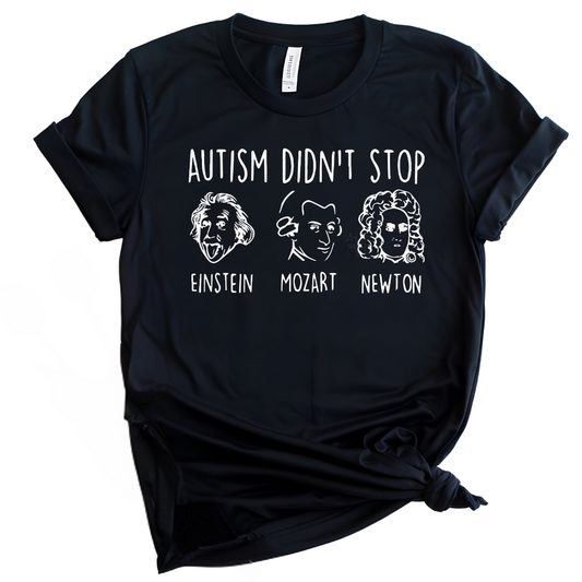 Autism Stein Mozart Newton - Premium Graphic Trendy T-Shirt for Casual Wear