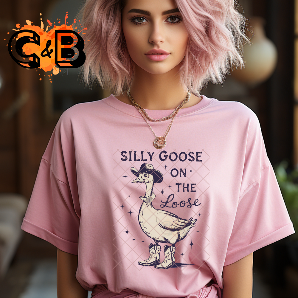Silly goose cowboy PNG
