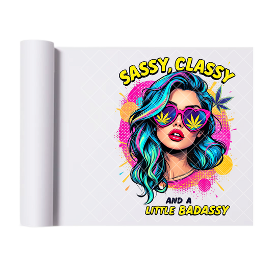 Sassy Classy - Direct Print Film Transfer for T-Shirts, Cotton, Polyester & Blends - High-Quality Print