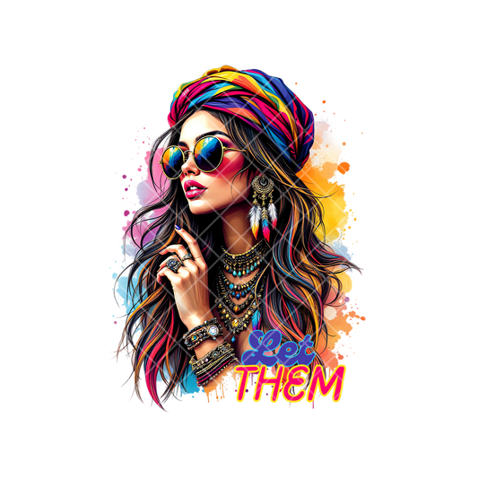 Let Them Painted Beauty PNG
