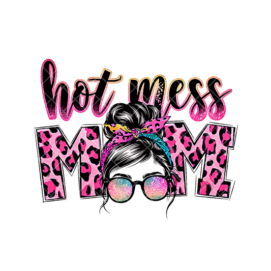 Hot Mess Pink Cheetah Print PNG
