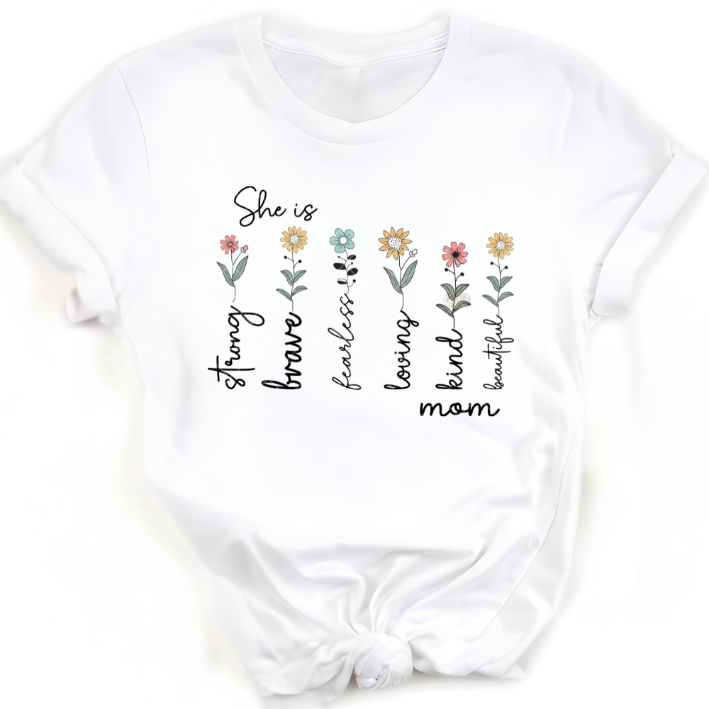 She Is Mom - Premium Graphic T-Shirt for Casual Wear