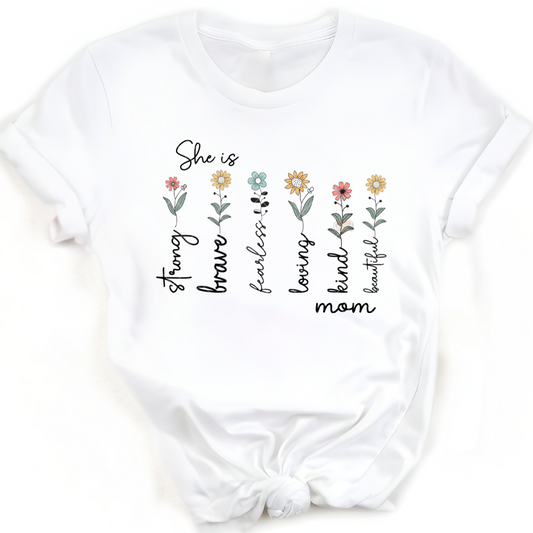 She Is Mom - Premium Graphic T-Shirt for Casual Wear