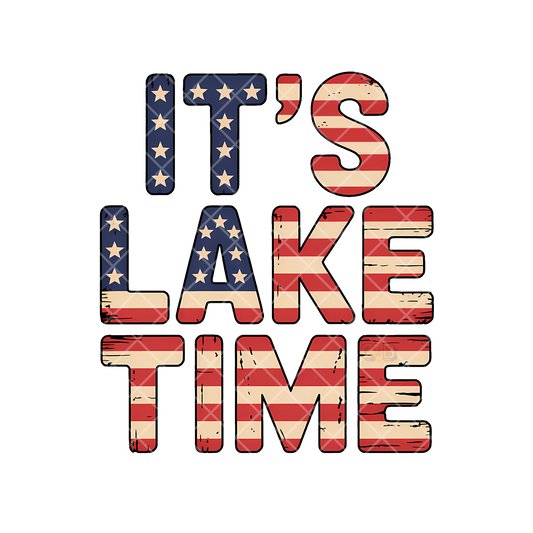It’s Lake Time America PNG