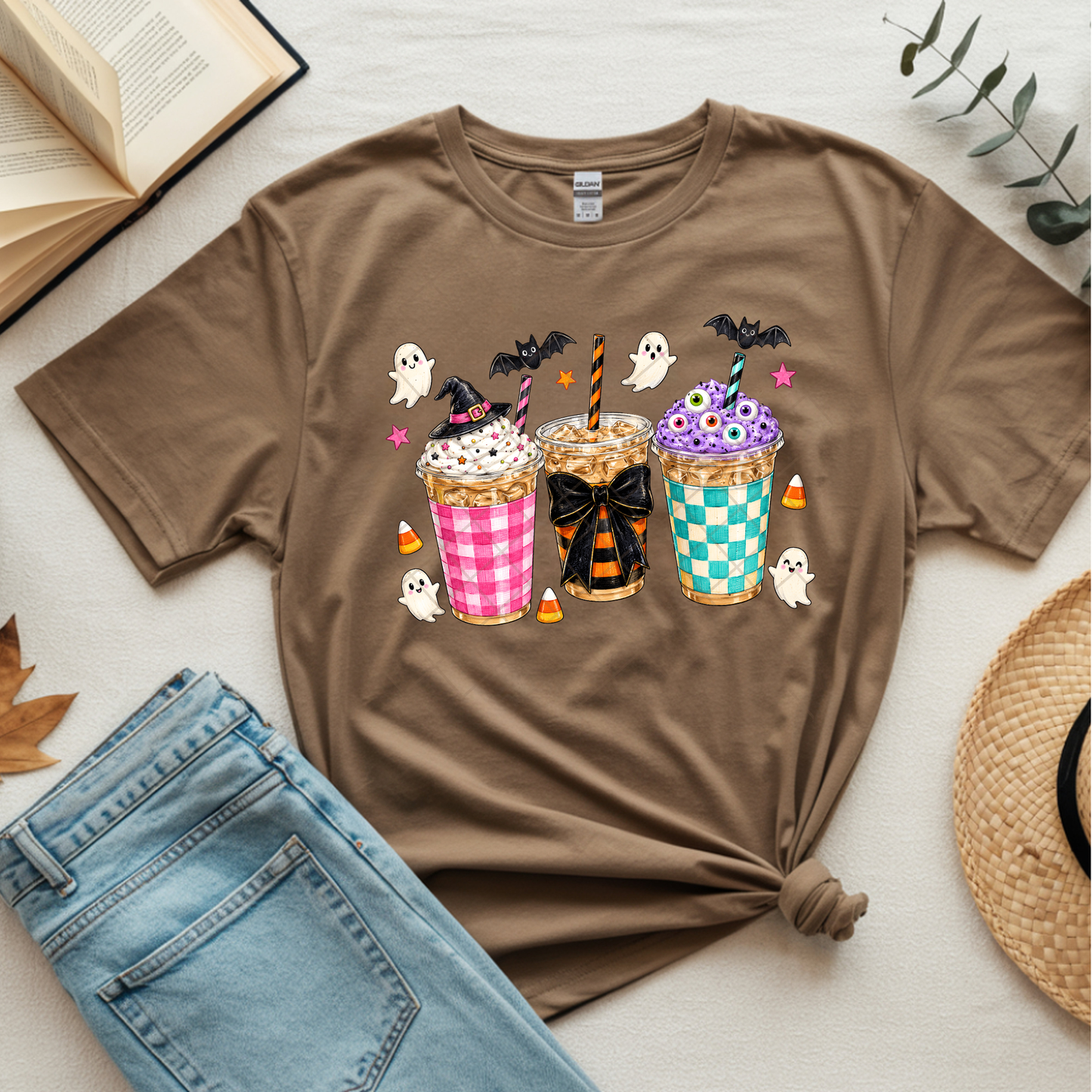 Halloween Boujie Coffee - Premium Graphic T-Shirt for Casual Wear