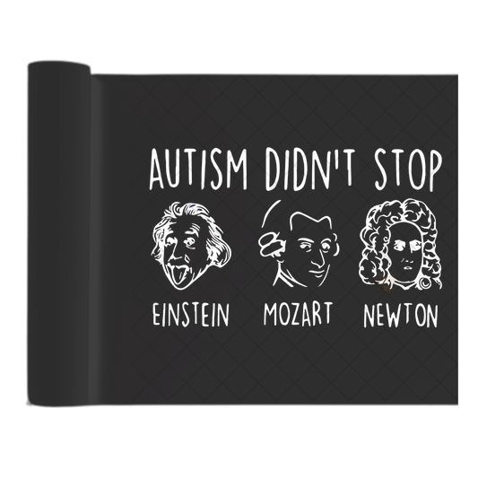 Autism Stein Mozart Newton - Direct Print Film Transfer for Trendy T-Shirts, Cotton, Polyester & Blends - High-Quality Print