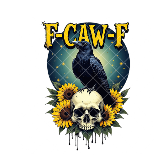 Fcawf Crow Sunflowers PNG File
