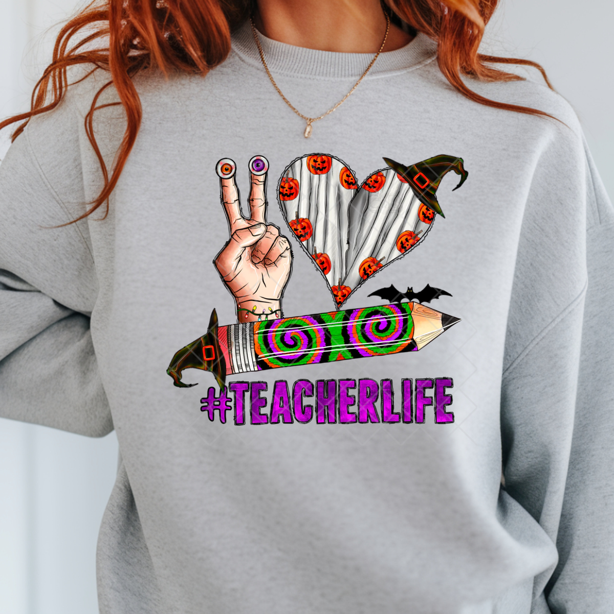 Teacher Life Halloween - Premium Graphic T-Shirt for Casual Wear
