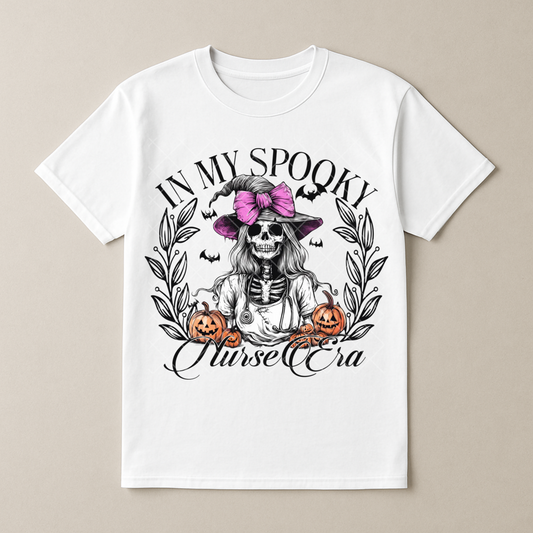 Spooky Nurse Era - Premium Graphic T-Shirt for Casual Wear