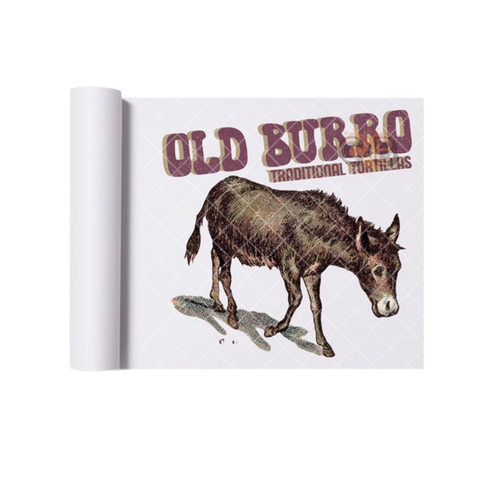 Old Burro Traditional Tortillas DTF Transfer