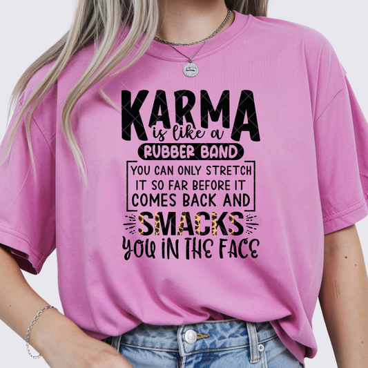 Karma Smacks - Premium Graphic T-Shirt for Casual Wear