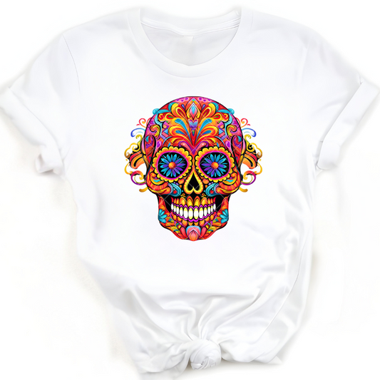Decorative Mask Blue Floral Eyes - Premium Graphic Trendy T-Shirt for Casual Wear