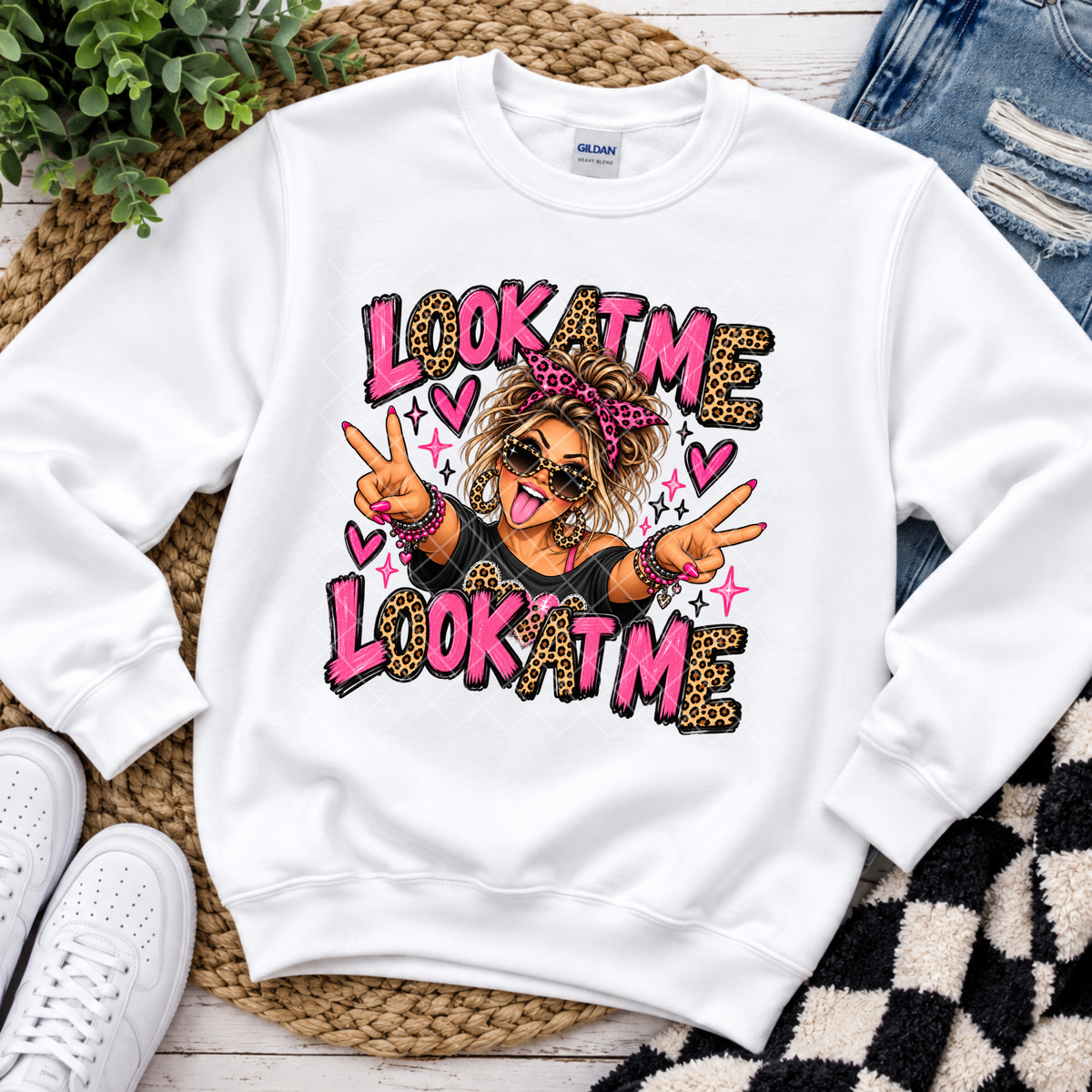 Look At Me Girl - Premium Graphic T-Shirt for Casual Wear