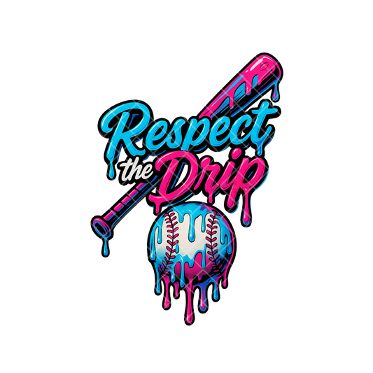 Respect The Drip Baseball League PNG
