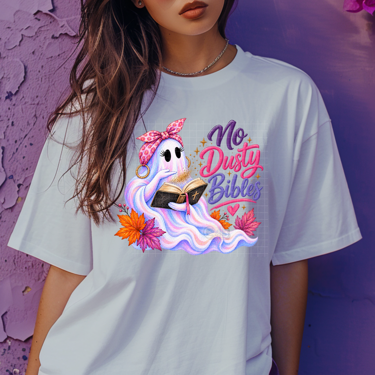 No Dusty Bibles Ghost Babe - Premium Graphic T-Shirt for Casual Wear