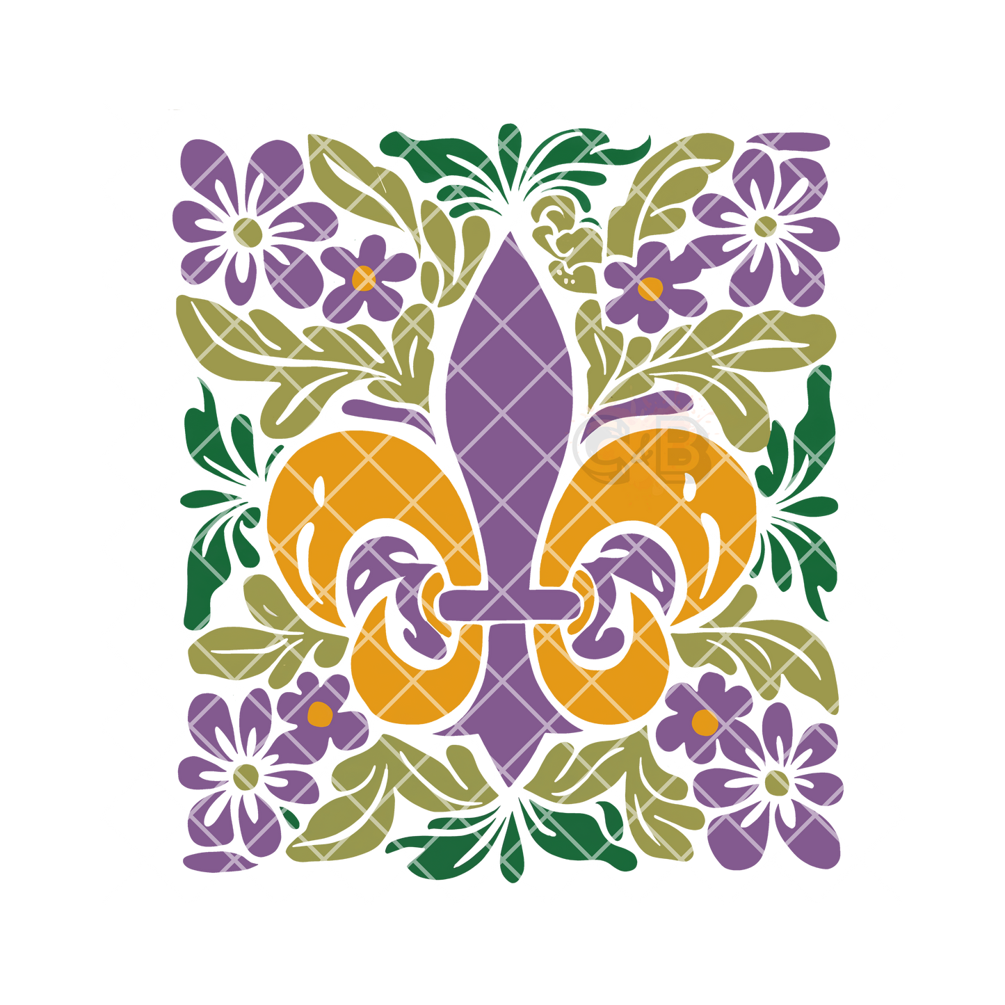 Mardi Gras decorative pattern T-Shirt