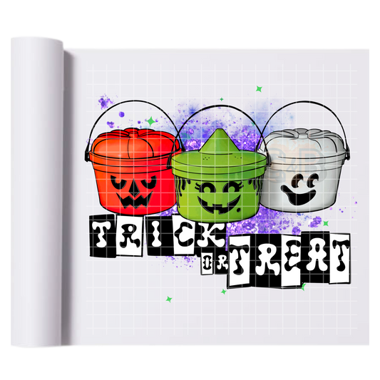 Trick Or Treat Buckets DTF Transfer