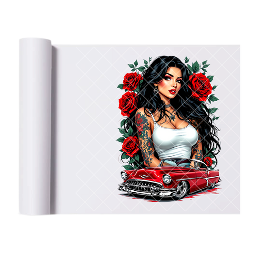 Ride Slow, Live Fast - Direct Print Film Transfer for Trendy T-Shirts, Cotton, Polyester & Blends - High-Quality Print