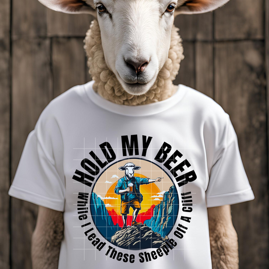 Hold My Beer SHEEPLE T-Shirt