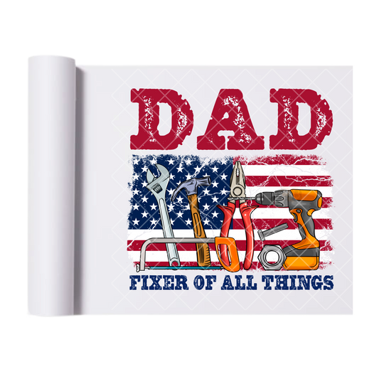Fixer Of All Things - Direct Print Film Transfer for Trendy T-Shirts, Cotton, Polyester & Blends - High-Quality Print