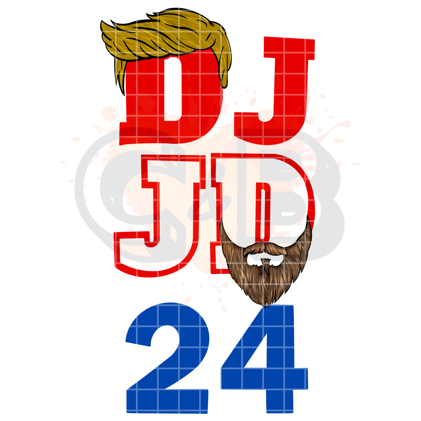 DJ JD 24 Hair DTF Transfer