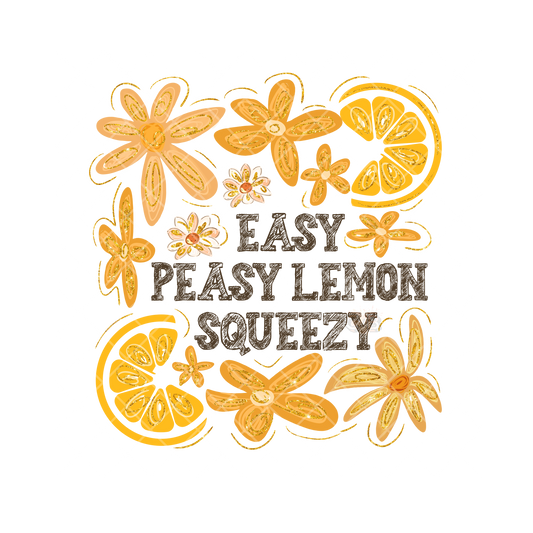 Easy Peasy Lemon Squeezy All Yellow PNG